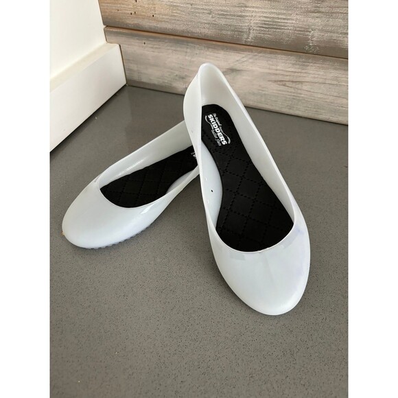 The Original Skidders Women's Ballet Flats WHITE Size: 7 - Picture 1 of 6